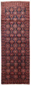 105X305 Nahavand Vloerkleed Oosters Tapijtloper Rood/Donkerpaars (Wol, Perzië/Iran) Carpetvista