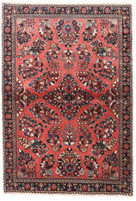 Sarough Teppich 100X145 Rot/Dunkelrot Wolle, Persien/Iran Carpetvista