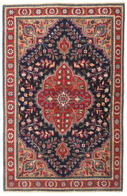  Persisk Tabriz Patina Tæppe 98X150 Rød/Mørkegrå (Uld, Persien/Iran)