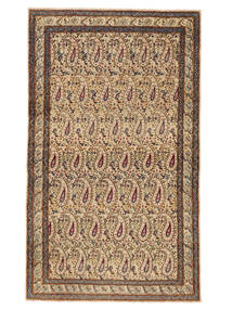  Persischer Kerman Patina Teppich 85X147 Braun/Orange (Wolle, Persien/Iran)