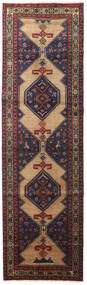  Orientalischer Sarab Teppich 108X368 Läufer Dunkelrosa/Rot Wolle, Persien/Iran Carpetvista