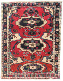 75X95 Tappeto Hamadan Orientale Rosso/Grigio Scuro (Lana, Persia/Iran) Carpetvista