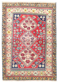  95X135 Najafabad Teppich Rot/Beige Persien/Iran Carpetvista