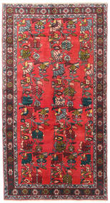絨毯 アルデビル 139X256 レッド/ダークレッド (ウール, ペルシャ/イラン)