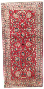 Kashmar Teppich 88X185 Läufer Rot/Beige Wolle, Persien/Iran Carpetvista