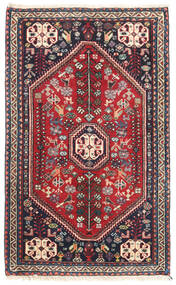  Orientalsk Abadeh Teppe 62X100 Rød/Mørk Rosa Ull, Persia/Iran Carpetvista
