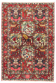  Orientalisk Bakhtiar Matta 102X150 Röd/Brun Ull, Persien/Iran Carpetvista