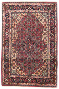 Bidjar Teppich 105X155 Rot/Dunkelrot Wolle, Persien/Iran Carpetvista