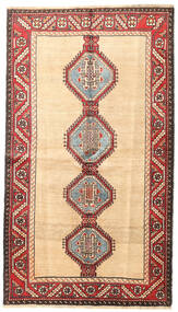 絨毯 ペルシャ シラーズ 130X225 ベージュ/レッド (ウール, ペルシャ/イラン)