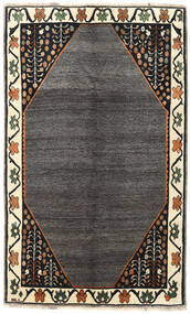 絨毯 ペルシャ ギャッベ キャシュクリ 155X250 ダークグレー/茶色 (ウール, ペルシャ/イラン)