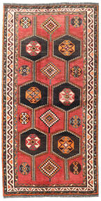 Tappeto Orientale Shiraz 125X240 Rosso/Rosso Scuro (Lana, Persia/Iran)