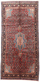  Orientalisk Bidjar 145X305 Hallmatta Röd/Mörkröd Ull, Persien/Iran Carpetvista