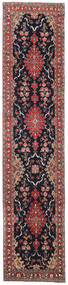 Alfombra Oriental Sarough Patina 76X338 De Pasillo Rojo/Púrpura Oscuro (Lana, Persia/Irán)