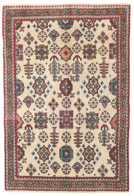 100X145 絨毯 タブリーズ パティナ オリエンタル ベージュ/茶色 (ウール, ペルシャ/イラン) Carpetvista