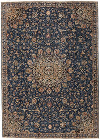 絨毯 マシュハド パティナ 225X315 ダークグレー/茶色 (ウール, ペルシャ/イラン)
