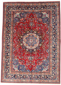 Orientalisk Mashad Matta 242X340 Röd/Mörkgrå Ull, Persien/Iran Carpetvista