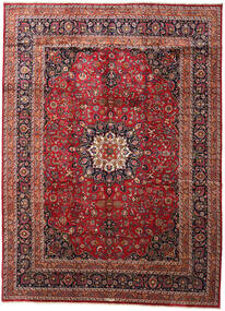 絨毯 オリエンタル マシュハド 350X477 レッド/ダークレッド 大きな (ウール, ペルシャ/イラン)