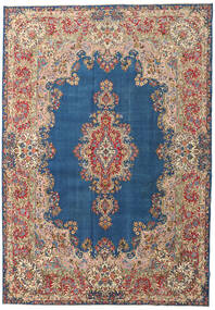 273X388 Kerman Patina Vloerkleed Oosters Grijs/Donkerblauw Groot (Wol, Perzië/Iran) Carpetvista