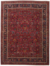Mashad Patina Vloerkleed 330X428 Donkerrood/Rood Groot Wol, Perzië/Iran Carpetvista