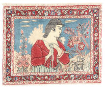 70X90 絨毯 ビジャー オリエンタル ベージュ/レッド (ウール, ペルシャ/イラン) Carpetvista