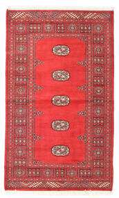 93X156 Dywan Pakistański Bucharski 2Ply Orientalny Czerwony/Beżowy (Wełna, Pakistan ) Carpetvista