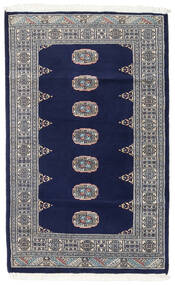 Pakistan Bokhara 2Ply Rug 94X150 Wool Dark Blue/Grey Small Carpetvista