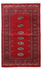 Pakistan Buchara 3Ply Teppich 90X143 Dunkelrot/Rot Wolle, Pakistan Carpetvista