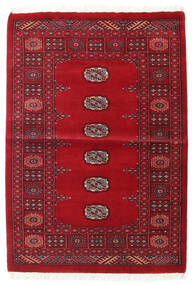 99X142 絨毯 オリエンタル パキスタン ブハラ 3Ply ダークレッド/レッド (ウール, パキスタン) Carpetvista