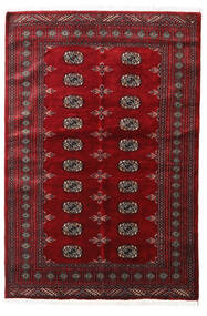 絨毯 パキスタン ブハラ 3Ply 139X208 ダークレッド/レッド (ウール, パキスタン)