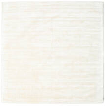 Tribeca 250X250 Grande Marfim Branco Cor Única Quadrado Tapete