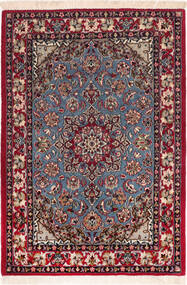 絨毯 ペルシャ イスファハン 絹の縦糸 73X104 レッド/ダークレッド (ウール, ペルシャ/イラン)