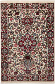  83X117 Isfahan Silk Warp Rug Beige/Red Persia/Iran