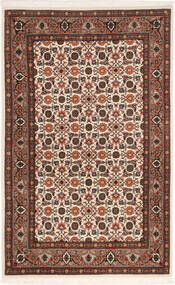 80X129 絨毯 オリエンタル タブリーズ 50 Raj 茶色/ベージュ ( ペルシャ/イラン)