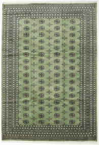  245X354 Pakistan Buchara 2Ply Teppich Grün/Grau Pakistan Carpetvista