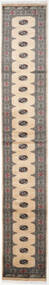  Orientalischer Pakistan Buchara 2Ply Teppich 79X490 Läufer Beige/Braun Wolle, Pakistan Carpetvista