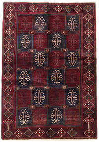 137X200 Lori Rug Oriental Dark Red/Dark Pink (Wool, Persia/Iran) Carpetvista