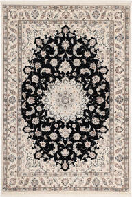  Persischer Nain 6La Teppich 108X160 Beige/Schwarz ( Persien/Iran)
