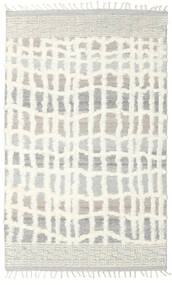 160X230 Barchi/Moroccan Berber - Indo Teppich Moderner Beige/Weiß (Wolle, Indien) Carpetvista