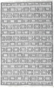 160X230 Pet Yarn Kilim Rug Modern Light Grey/Grey ( India) Carpetvista