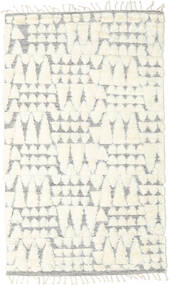 絨毯 Barchi/Moroccan Berber - Indo 160X230 ベージュ/ホワイト (ウール, インド)