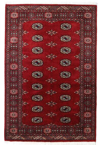 絨毯 オリエンタル パキスタン ブハラ 2Ply 124X190 ダークレッド/レッド (ウール, パキスタン)