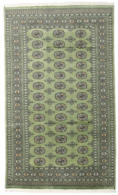  Oriental Pakistan Bokhara 2Ply Rug 150X253 Green/Grey Wool, Pakistan Carpetvista