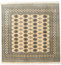 絨毯 パキスタン ブハラ 2Ply 199X202 正方形 ベージュ/オレンジ (ウール, パキスタン)