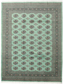  Orientalischer Pakistan Buchara 2Ply Teppich 201X264 Grün/Grau Wolle, Pakistan Carpetvista