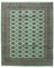  Oriental Pakistan Bokhara 2Ply Rug 203X251 Green/Dark Grey Wool, Pakistan Carpetvista
