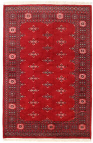 絨毯 オリエンタル パキスタン ブハラ 2Ply 126X189 レッド/ダークレッド (ウール, パキスタン)