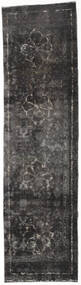 89X330 絨毯 Colored Vintage - Persien/Iran モダン 廊下 カーペット ダークグレー/グレー (ウール, ペルシャ/イラン) Carpetvista