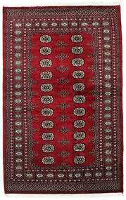 136X210 Pakistan Bokhara 2Ply Matta Orientalisk Mörkröd/Röd (Ull, Pakistan) Carpetvista