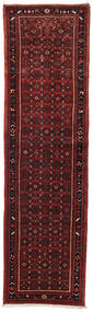 85X308 Hosseinabad Orientalisk Hallmatta Mörkröd/Röd (Ull, Persien/Iran) Carpetvista