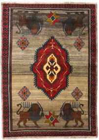 絨毯 オリエンタル カシュガイ 123X171 茶色/オレンジ (ウール, ペルシャ/イラン)